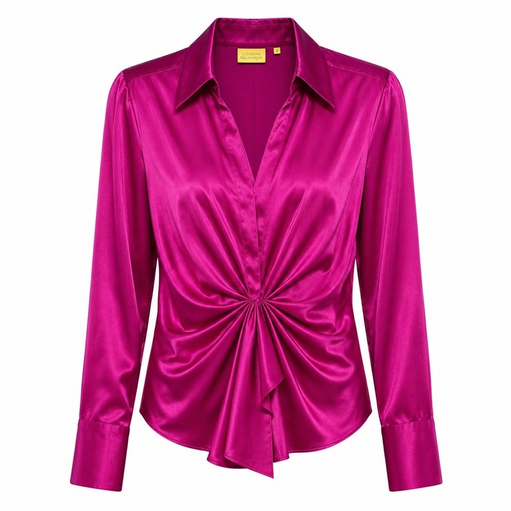 Craig Taylor Regencycore Satin Blouse Women S Coquette Party Night Out Glam Luxe